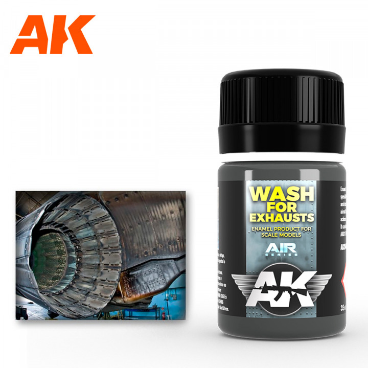 Boxart Exhaust Wash AK 2040 AK Interactive Air Series