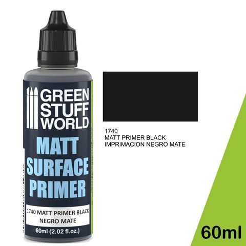 Boxart Matt Surface Primer Black  Green Stuff World