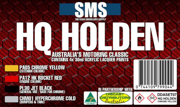 Boxart Holden HQ Colour Set #7 - Chrome Yellow  SMS