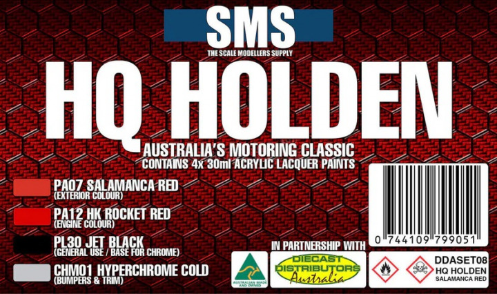 Boxart Holden HQ Colour Set #8 - Salamanca Red  SMS