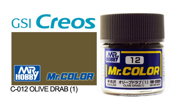 Boxart Olive Drab 1 C12 Mr.COLOR