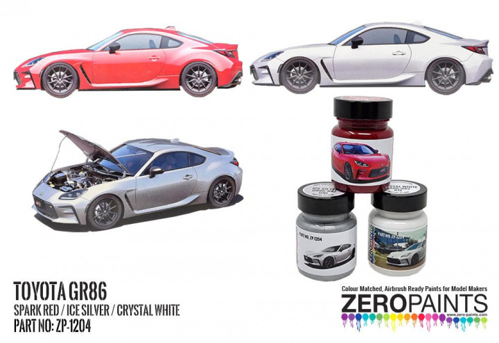 Boxart Toyota GR86 Ice Silver  Zero Paints