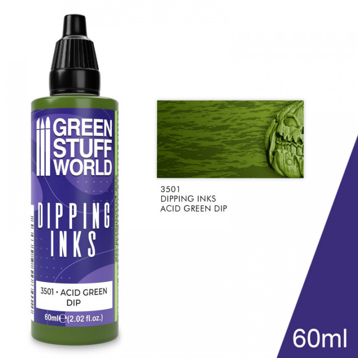 Boxart Dipping Ink Acid Green Dip  Green Stuff World