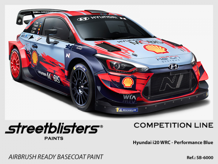 Boxart Hyundai i20 WRC Performance Blue  StreetBlisters Paints