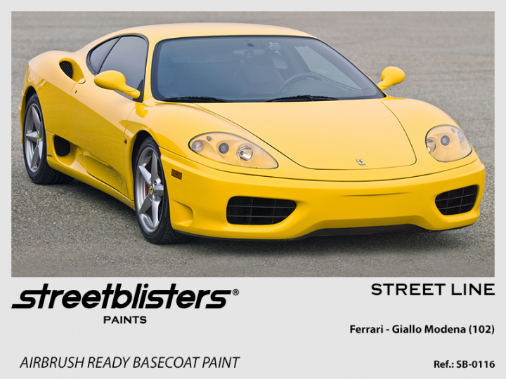 Boxart Ferrari Giallo Modena (102)  StreetBlisters Paints