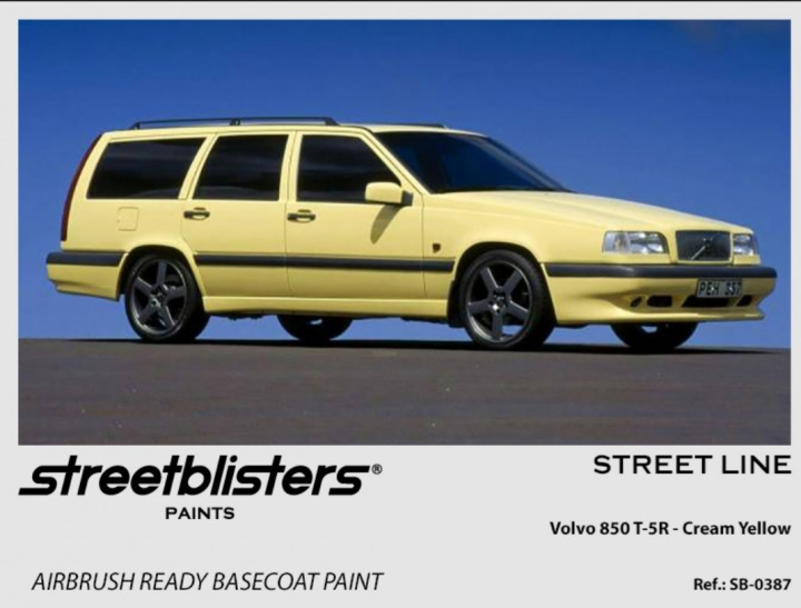 Boxart Volvo 850 T-5R Cream Yellow  StreetBlisters Paints