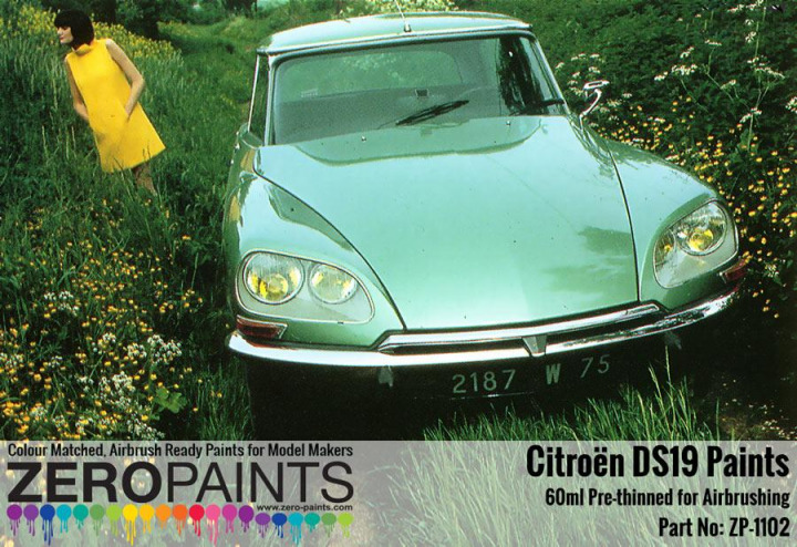 Boxart Citroën DS19 - Gris Palladium 108  Zero Paints