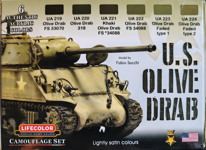 Boxart US Olive Drab Set CS11 Lifecolor