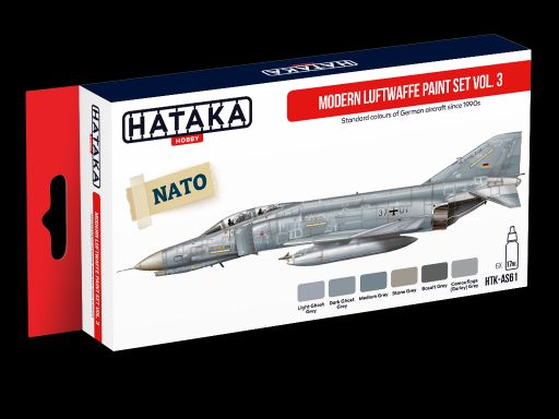 Boxart Modern Luftwaffe paint set vol.3 HTK-AS61 Hataka Hobby Red Line