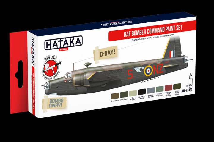 Boxart RAF Bomber Command paint set HTK-AS102 Hataka Hobby Red Line