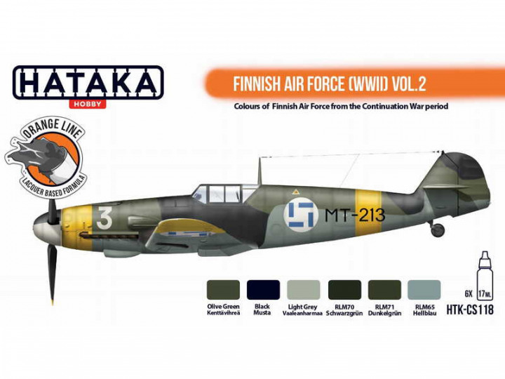 Boxart Finnish Air Force (WWII) Vol.2 HTK-CS118 Hataka Hobby Orange Line